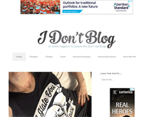 Tablet Screenshot of idontblog.ca